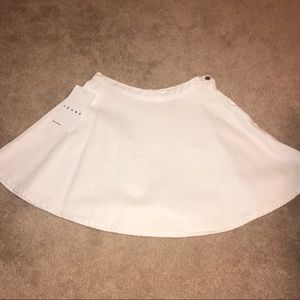 American Apparel White Jean Skirt